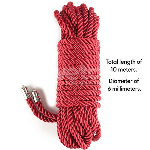 Rebellion Reign Silky Bondage Play Rope by Lovetoy - Cuffs And Restraints