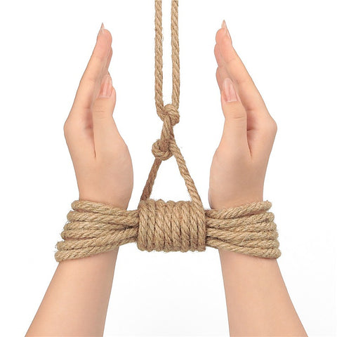 Rustic Hemp Bondage Rope by Lovetoy - Cuffs And Restraints