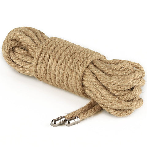 Rustic Hemp Bondage Rope by Lovetoy - Cuffs And Restraints