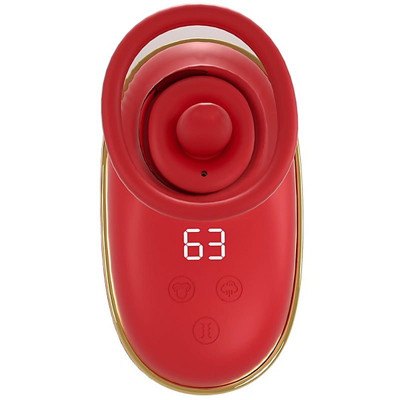 Amovibe Vortex Sucking & Licking Clitoral Stimulator Red - Clit Ticklers and Pulsators