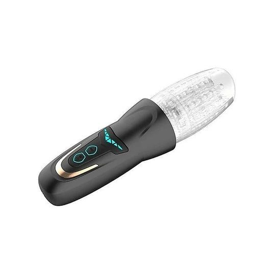 Amovibe Dragon Pro Rechargeable Rotating Male Masturbator Black - Masturbators and Strokers