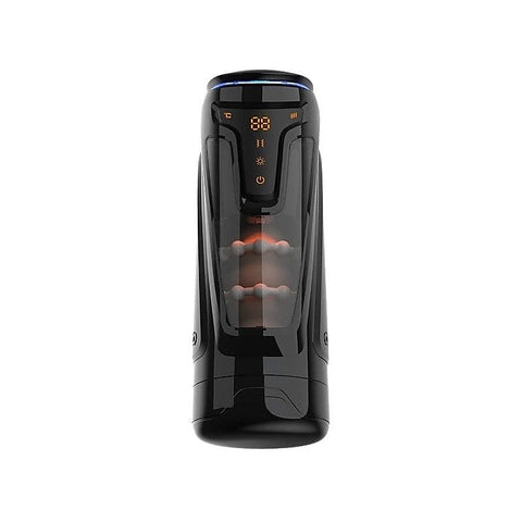Warrior Rechargeable Thrusting Male Masturbator by Amovibe - Masturbators and Strokers