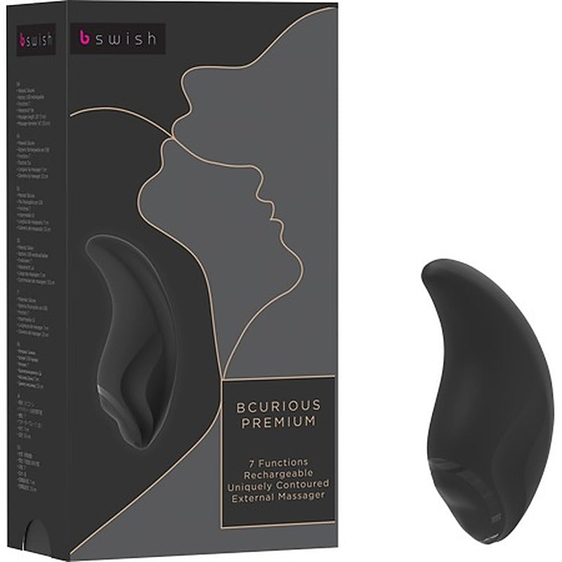 B Curious Premium 7 Function Clitoral Stimulator by B Swish - Clit Ticklers and Pulsators