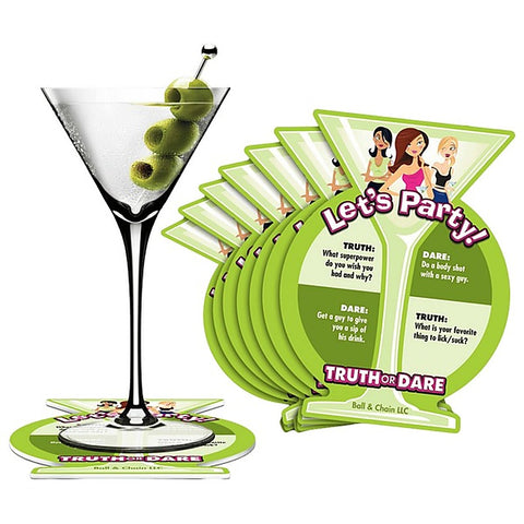 Truth or Dare Bachelorette Party Coaster by Ball & Chain - Party Gifts and Novelties