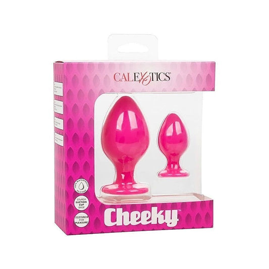 California Exotics Cheeky Body Safe Silicone Anal Plug Pink - Butt Plugs