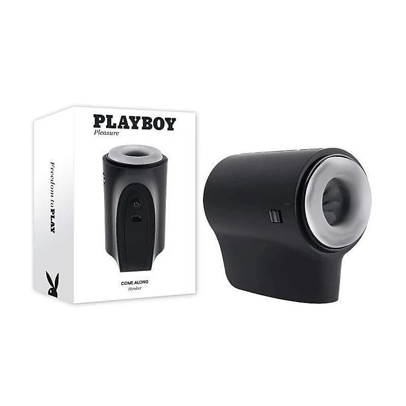 Playboy Pleasure Come Along Vibrating Male Stroker - Masturbators and Strokers