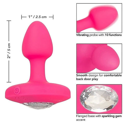 Cheeky Gems Rechargeable Vibrating Butt Plug - Butt Plugs