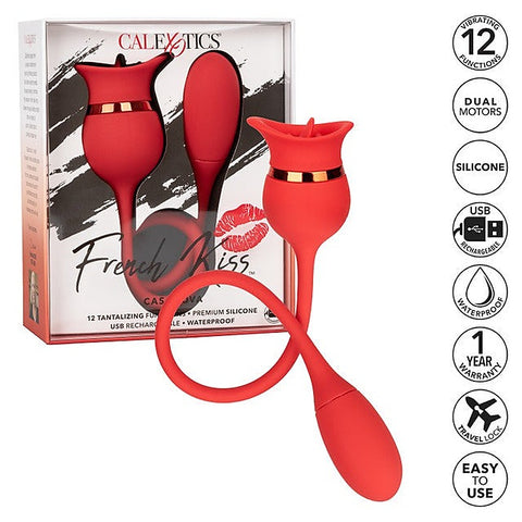 French Kiss Casanova Multi-Function Clitoral Stimulator - Clit Ticklers and Pulsators