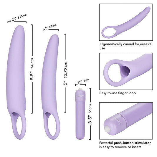 Dr Laura Berman Isabelle Vibrating Silicone Dilator Set Of 2 - Clit Ticklers and Pulsators