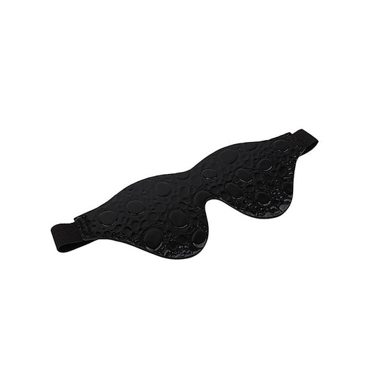 Behave LOVE IS BLIND Drop Pattern BDSM Mask Black - Masks And Blindfolds