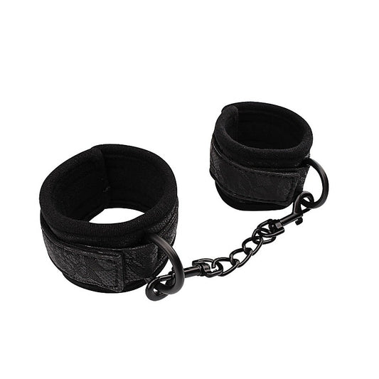 Behave Tempt Him Bondage Play Hand Cuffs Black - Cuffs And Restraints