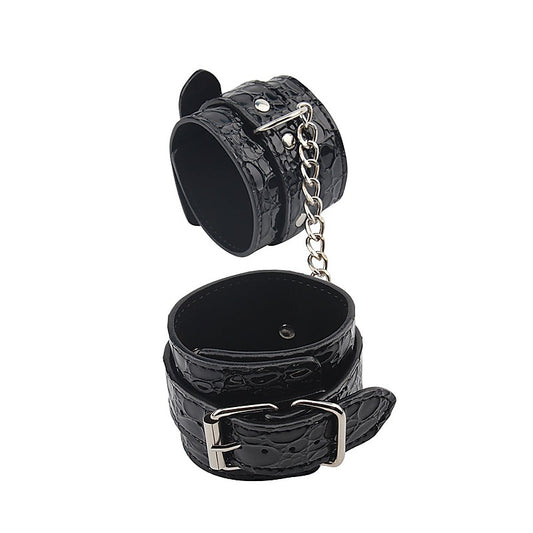 Behave Be Good Bondage Play Wrist Cuffs Black - Cuffs And Restraints