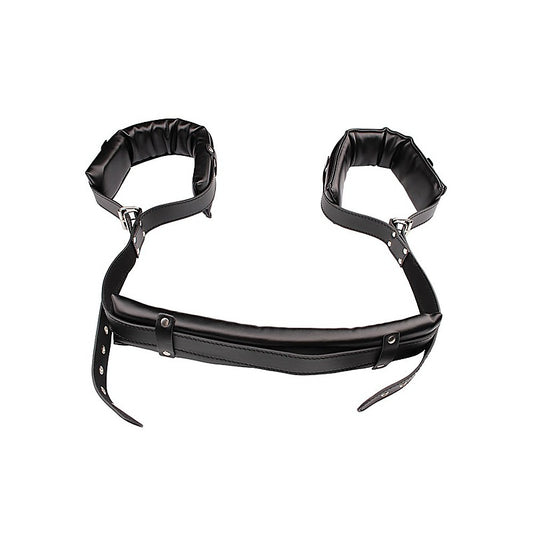 Behave Open Wide Bondage Restraints Black - Cuffs And Restraints