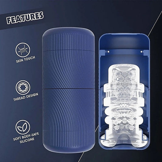 Lust Ripple Phantom Mens Masturbator Blue - Masturbators and Strokers