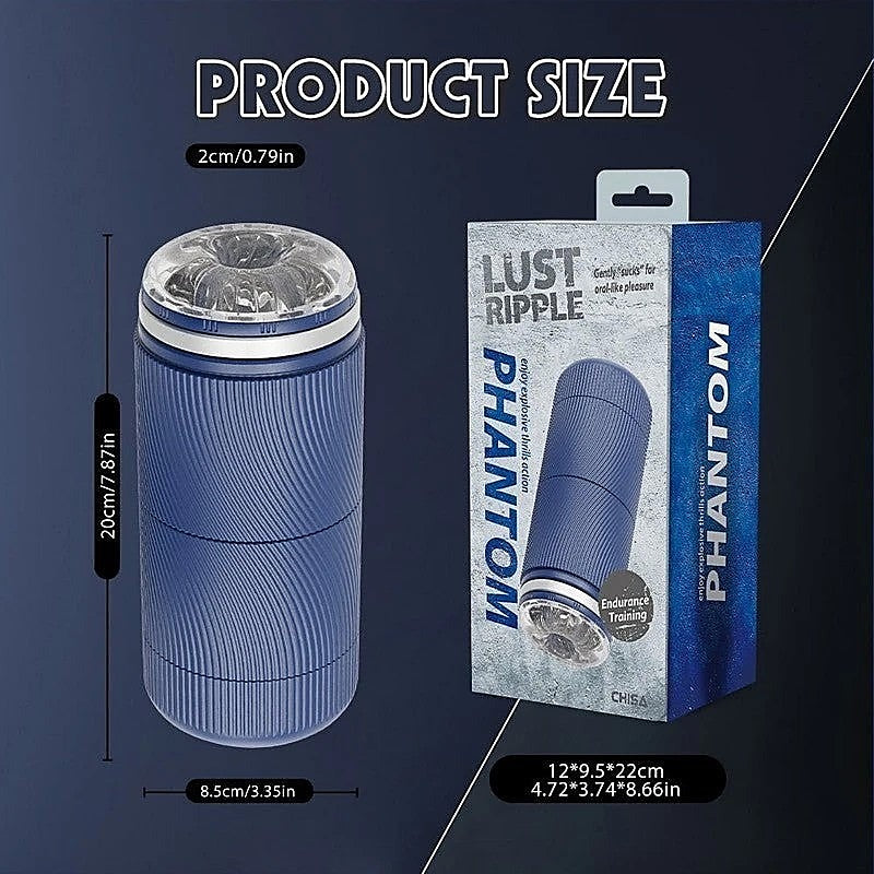 Lust Ripple Phantom Men's Masturbator by Chisa - Masturbators and Strokers