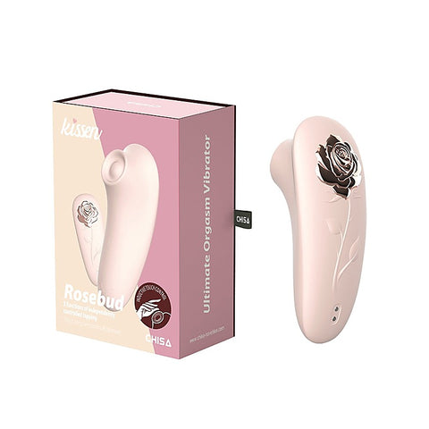 Kissen Rosebud Waterproof Clitoral Massager by Chisa - Clit Ticklers and Pulsators