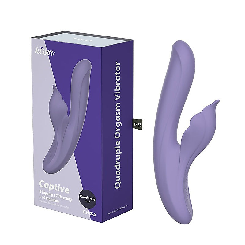 Kissen Captive Quadruple Orgasm Adult Massager by Chisa - Rabbit Vibrators