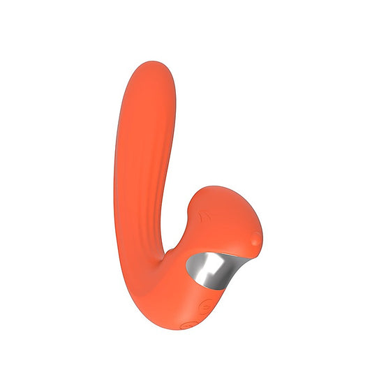 Kissen Kraken 5 Suction Pattern Clitoral Vibrator Orange - Clit Ticklers and Pulsators