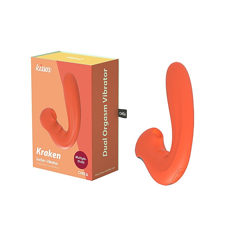 Kissen Kraken 5 Suction Pattern Clitoral Vibrator by Chisa - Clit Ticklers and Pulsators