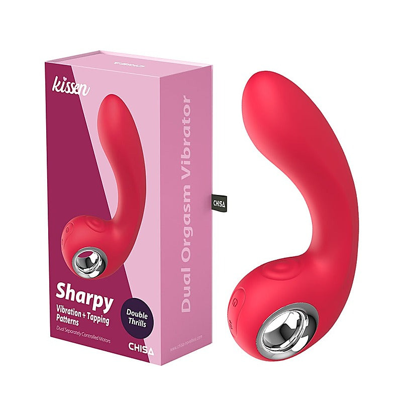 Kissen Sharpy Dual Orgasm Silicone G-Spot Vibrator by Chisa - G-Spot Vibrators