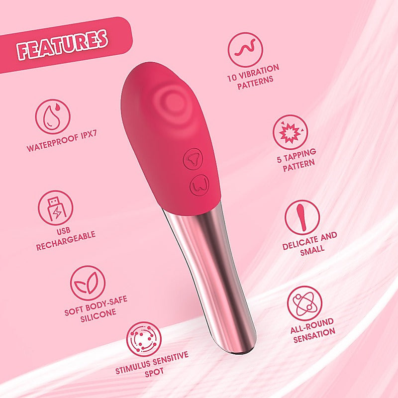 Lust Ripple Ardor Clitoral Massager by Chisa - Clit Ticklers and Pulsators