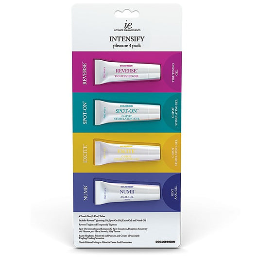 Doc Johnson Intimate Enhancements INTENSIFY Pleasure Gel - Delay and Excite Sprays