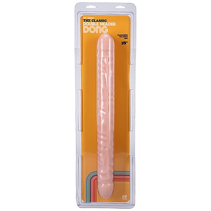 Doc Johnson 18 Inches Veined Double Header Realistic Dong - Double Ender