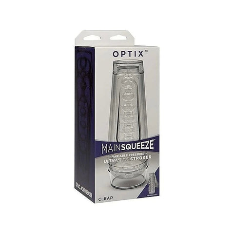 Main Squeeze OPTIX Uniquely Textured ULTRASKYN Masturbator - Masturbators and Strokers