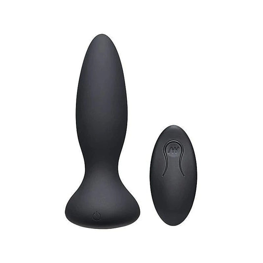 A-Play Vibe Adventurous Remote Control Rechargeable Butt Plug Black - Butt Plugs