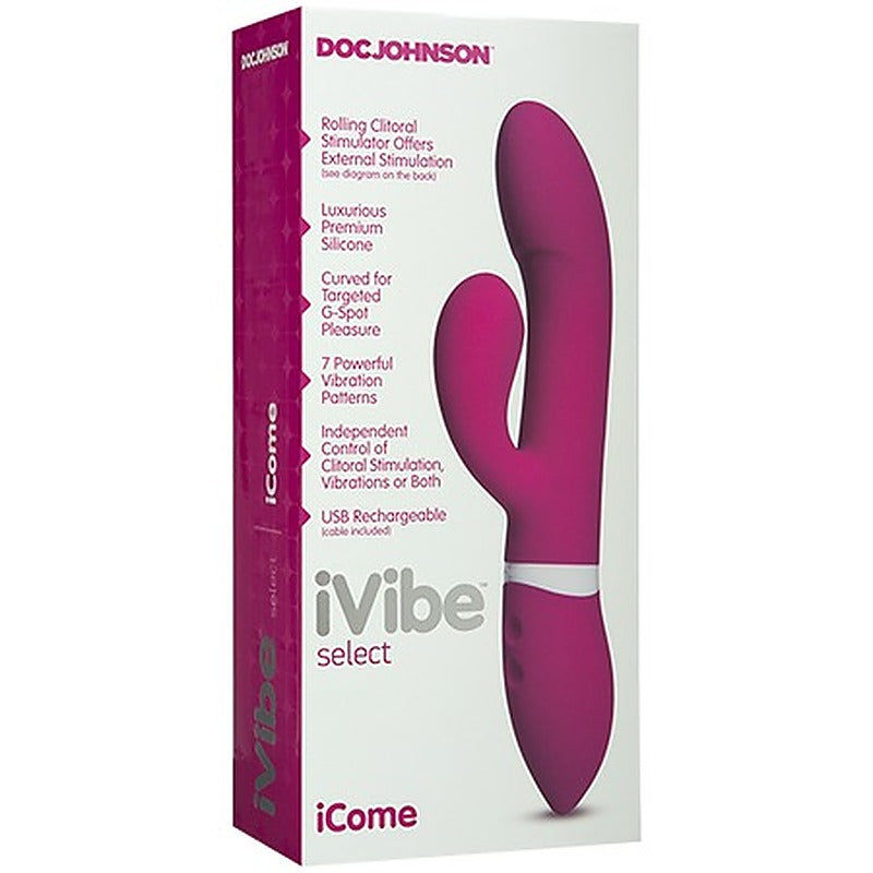 iVibe ICome 7 Functions Rechargeable Rabbit by Doc Johnson - Rabbit Vibrators