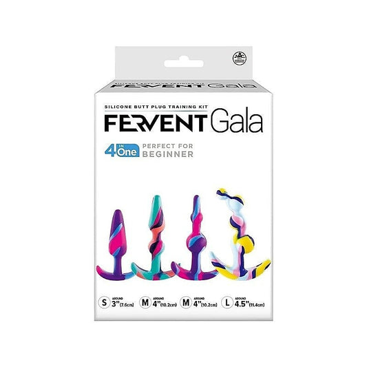 Fervent Gala Flared Base Silicone Butt Plug Training Kit - Butt Plugs