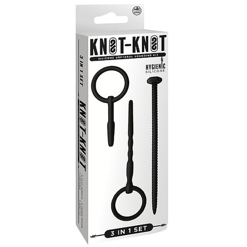 Knot Knot Screw Silicone Urethral Sounding Kit - Urethral Sounds