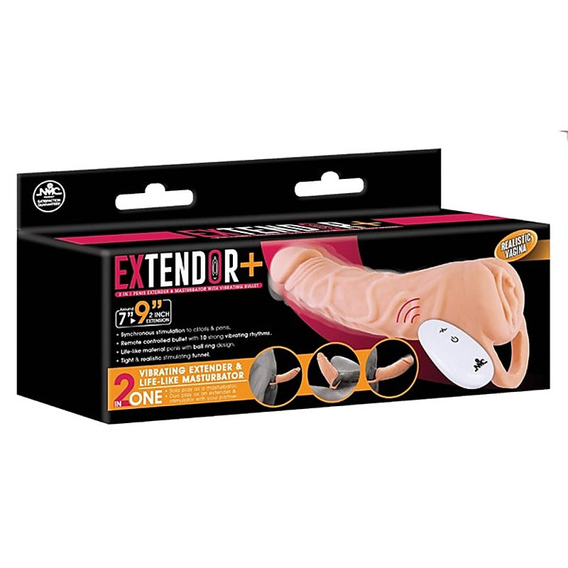 Remote Control 10 Function Penis Extendor - Penis Sleeves and Extenders