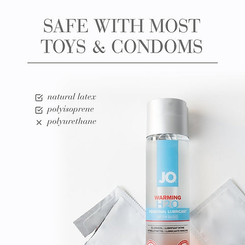 System JO H20 Water Based Warming Lubricant 30ml - Water Based Lubes
