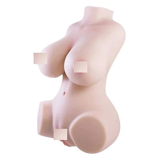 Gripping & Thrusting Life Like Silicone Torso Mens Masturbator Flesh - Realistic Butts And Vaginas