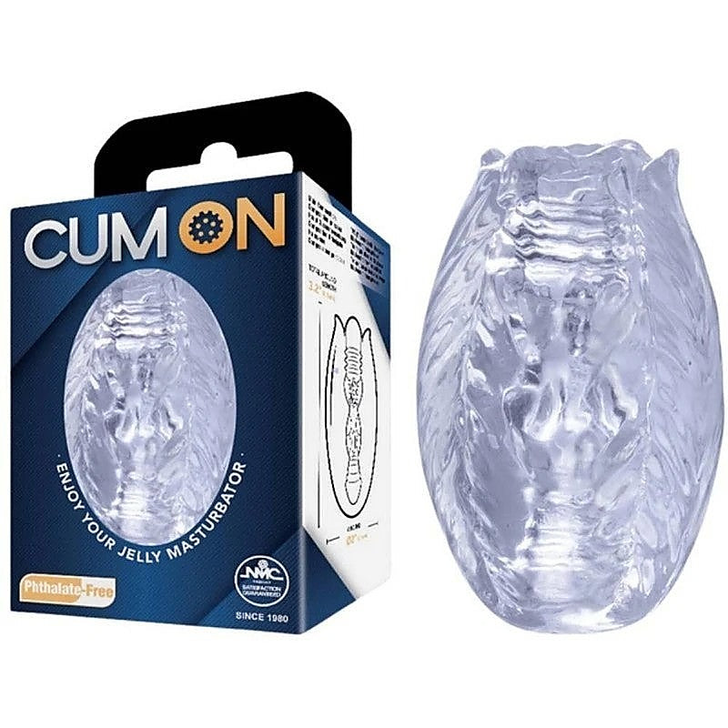 Cum On 3.2 Inches Pocket Jelly Realistic Masturbator - Masturbators and Strokers