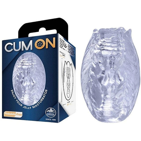 Cum On 3.2 Inches Pocket Jelly Realistic Masturbator - Masturbators and Strokers