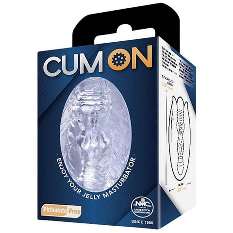 Cum On 3.2 Inches Pocket Jelly Realistic Masturbator - Masturbators and Strokers