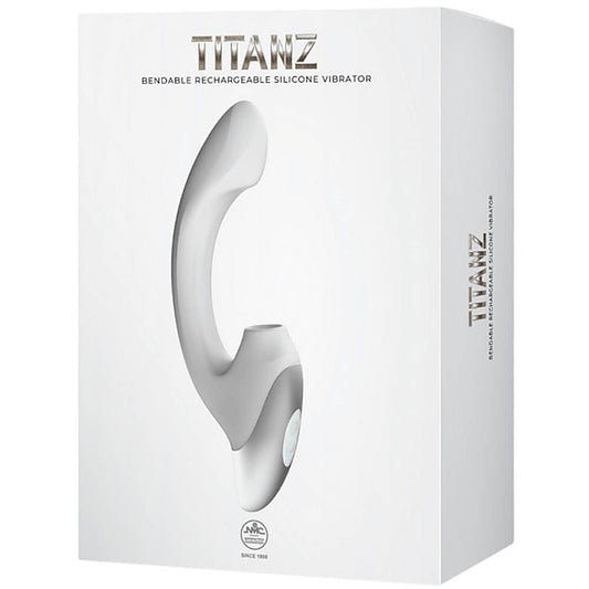 Titanz Bendable Thumping Rechargeable G-Spot Silicone Vibrator - G-Spot Vibrators