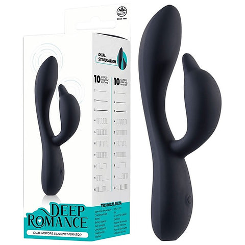Deep Romance Dual Motor Rabbit Style G Spot Silicone - Rabbit Vibrators