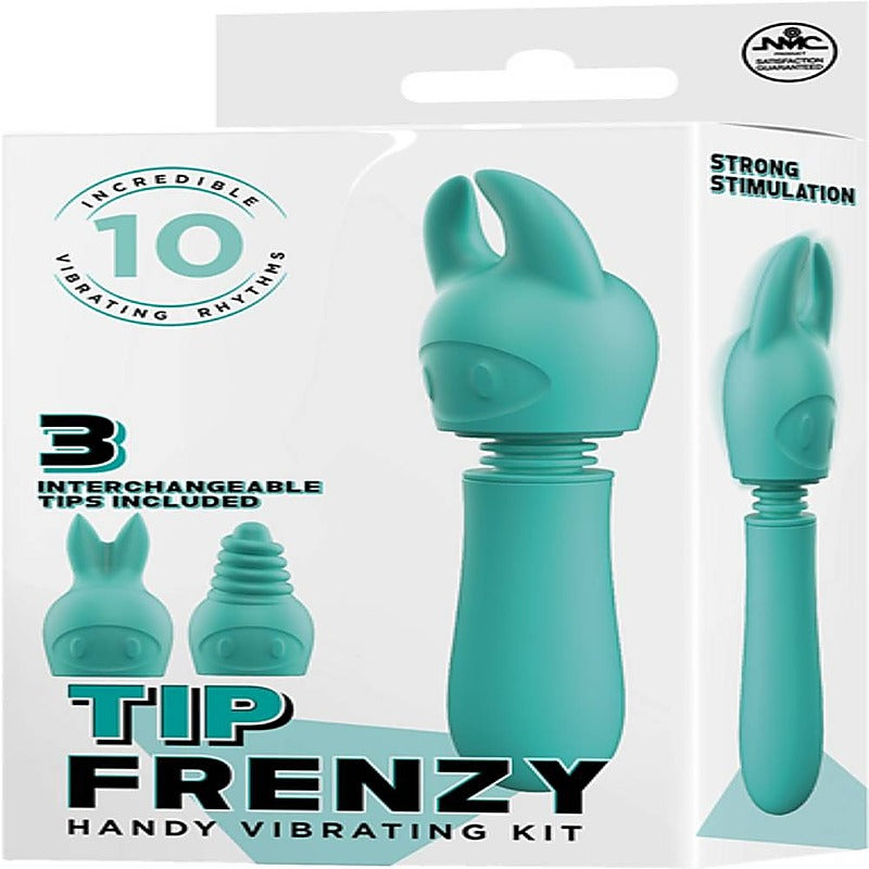 Power Tip Frenzy 10 Functions Silicone Wand Massager - Body Wands