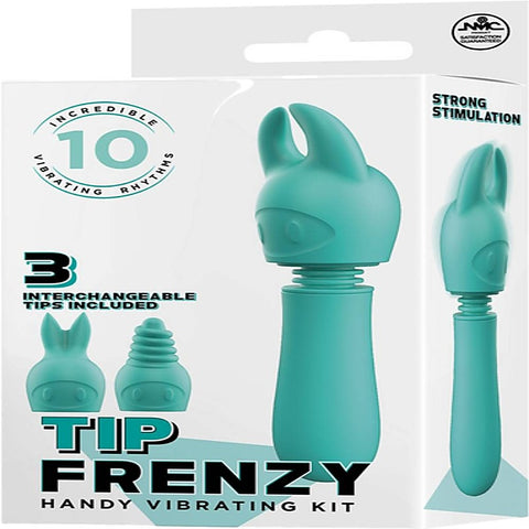 Power Tip Frenzy 10 Functions Silicone Wand Massager - Body Wands