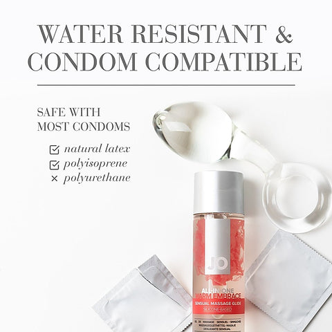 All In One Massage Glide Warming Oil by System JO - Silicone Based Lubes
