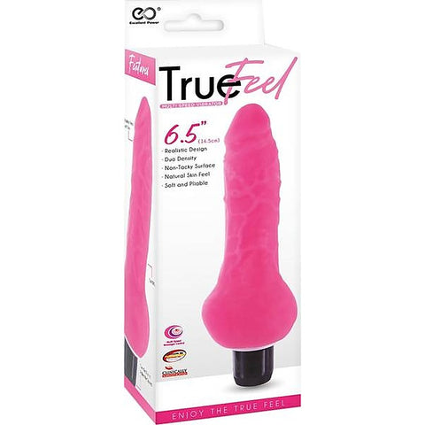 True Feel Ballsy Realistic Design Vibrating Dildo - Vibrating Dildos