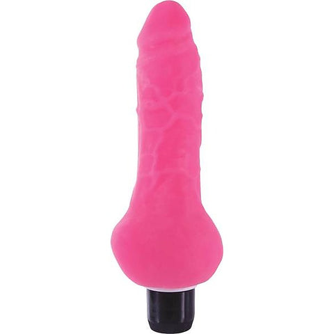 True Feel Ballsy Realistic Design Vibrating Dildo - Vibrating Dildos