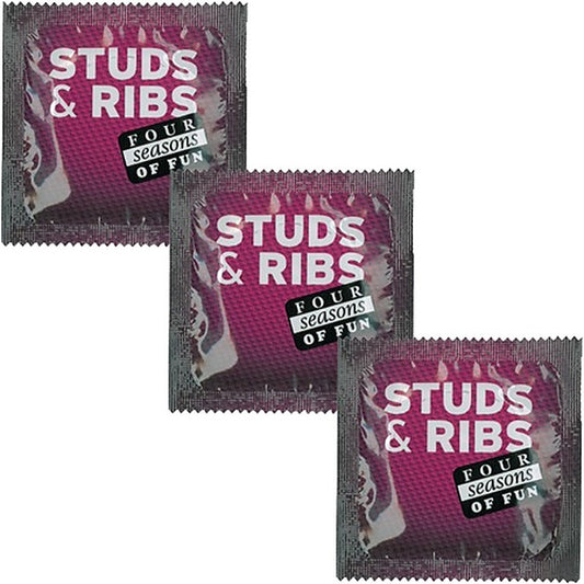 Four Seasons Naked Ribbed Textured Lubricated Condoms 144 Pack - Condoms