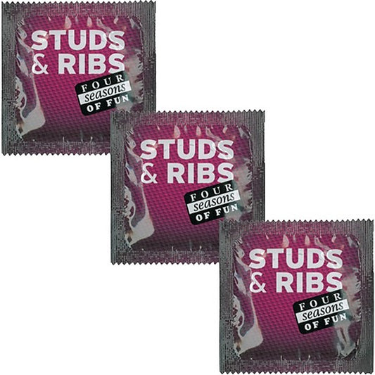 Four Seasons Studded & Ribbed Ultra Sensitive Condoms 144 Pack - Condoms