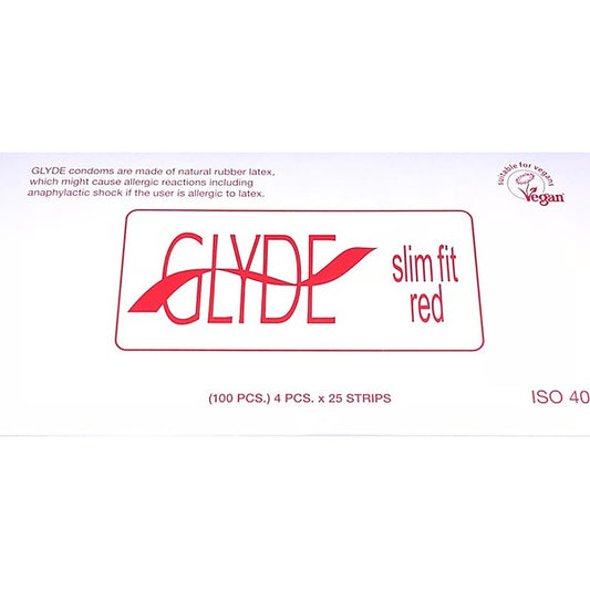 Glyde Slim Fit Ultra Latex Condoms 49mm 100 Pack - Condoms