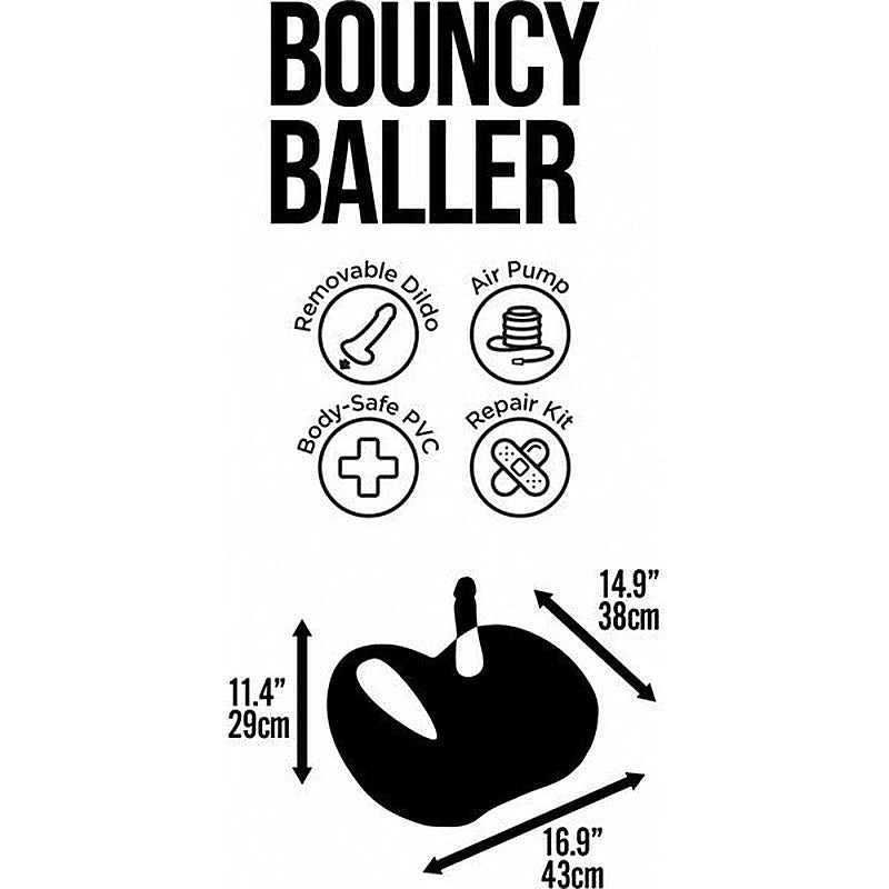 Bouncy Baller Inflatable Dildo by Hott Products - Inflatable Dildos and Vibrators