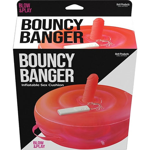 Bouncy Banger Inflatable Vibrating Dildo by Hott Products - Inflatable Dildos and Vibrators